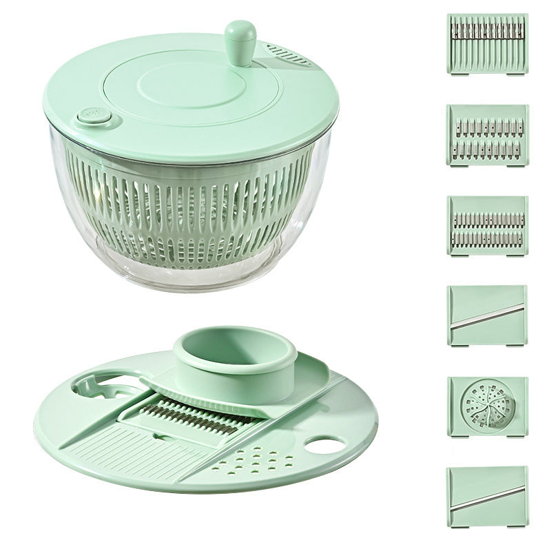 🔥 Hot sale 50% OFF🔥9-in-1 Multifunctional Large Capacity Salad Spinner & Slicer