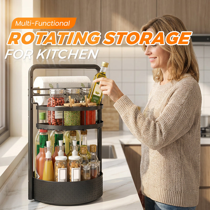 🥳2026 NEW ARRIVAL!🥳Multi-Functional Rotating Storage for Kitchen🍹