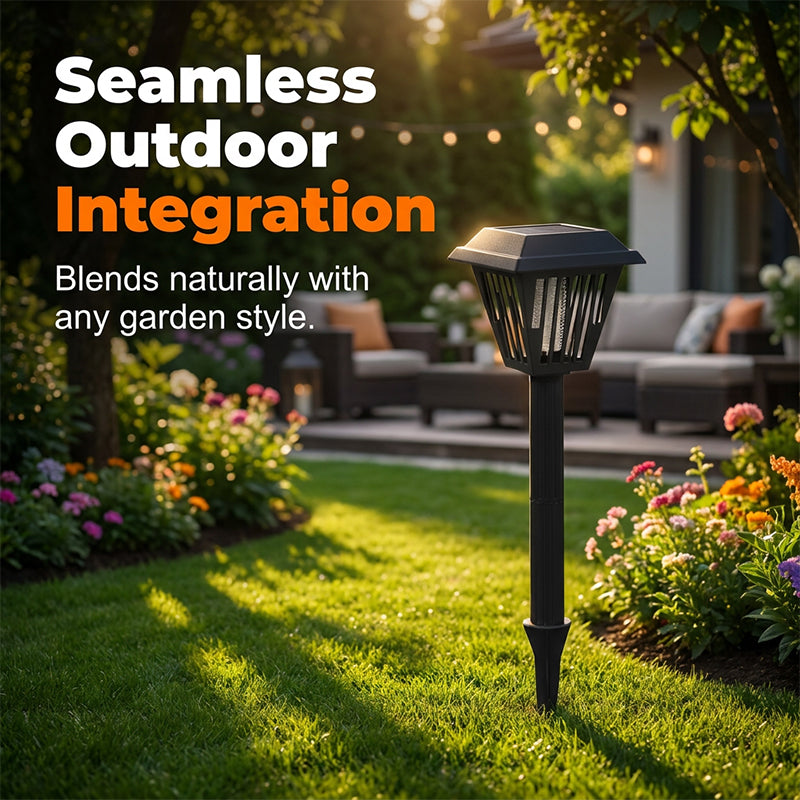Outdoor Solar Powered Mosquito Killer Lamp-Stake or Stand Use