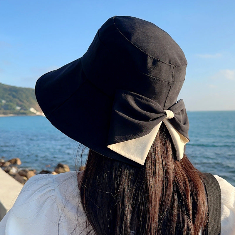 Limited stock ⏰️ Women's Bowknot Wide Brim Sun Protective Hat