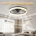 Modern Quiet Ceiling Fan with LED Light