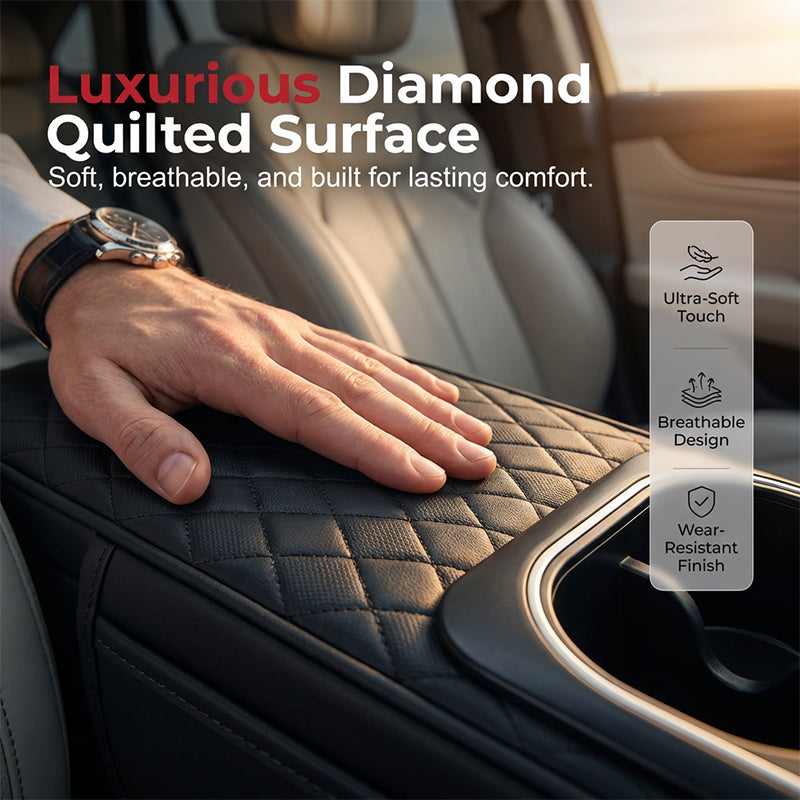 Multifunctional Car Armrest Pad with LED Ambient Light