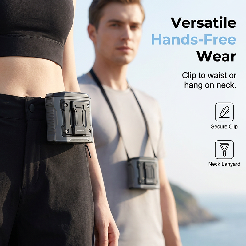 High-Speed Portable Waist Clip Cooling Fan