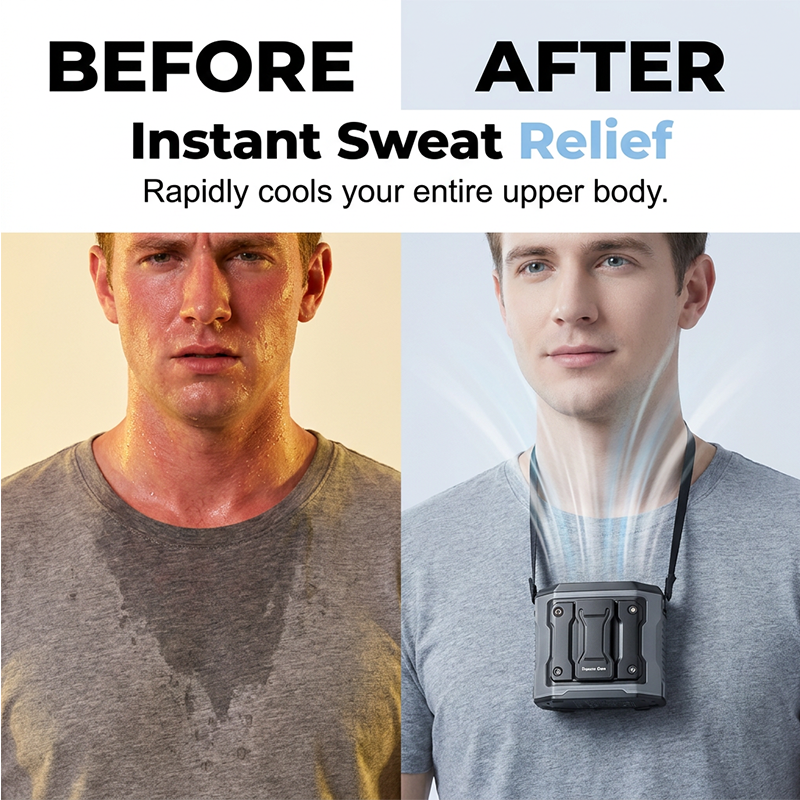 High-Speed Portable Waist Clip Cooling Fan