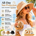 Limited stock ⏰️ Women's Bowknot Wide Brim Sun Protective Hat